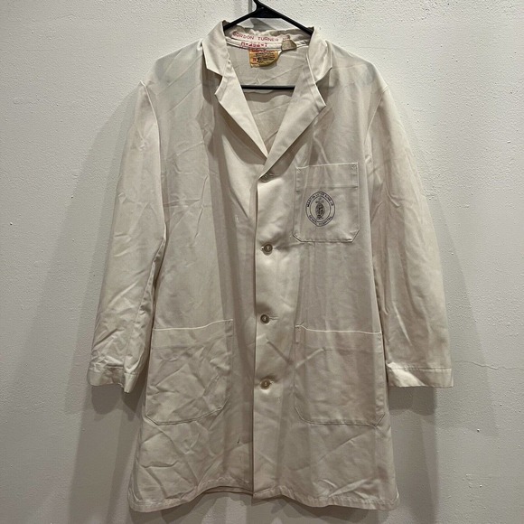 Martin Luther King Jr Hospital Koratron Doctor Jacket Gordon Turner Vintage B8 - Picture 3 of 5